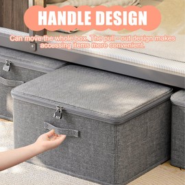 ZLKRHAK Lockable Box with Lid Lockable Box with Lock Lockable Box Combination Lock Storage Box Soft Cover