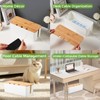 Cable Management Box, Cord Cable Organizer Box with Bamboo Lid,
