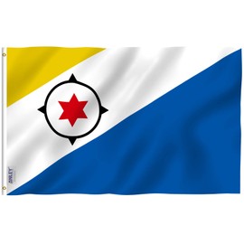 Anley Fly Breeze 3x5 Foot Bonaire Flag - Vivid Color and Fade Proof - Canvas Header and Double Stitched - Netherlands Antilles Holland Flags Polyester with Brass Grommets 3 X 5 Ft