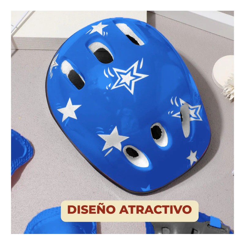 Mebix Trd Kit Protección De Patín Con Casco Para Niño