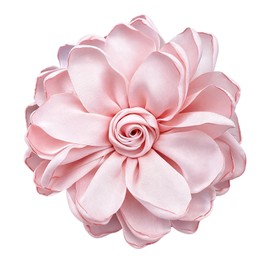 Flower Brooches for Women Dainty Fabric Pins Wedding Party Dance Banquet Gifts Costume Accessories Jewelry (pink)