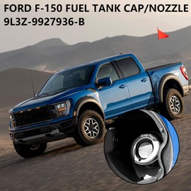 HZEL Car Fuel Filler Door Housing Pocket Assembly, OEM# 9L3Z-9927936-B 9L3Z9927936B Vehicle Tank Cap Door Hinge, Auto Replacement Accessories Compatible with 2009-2014 F150 2010-2014 Mark LT