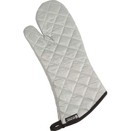 San Jamar 801SG17 Silicone Temperature Protection Oven/Freezer Mitt, 17" Length, Silver