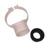 Floplast Soil Pipe White Strap Boss with 40mm Rubber Boss