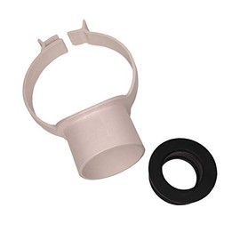 Floplast Soil Pipe White Strap Boss with 40mm Rubber Boss Adapter