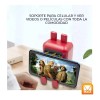 Maíz 3pzs Bocina Bluetooth Fm Recargable Luz Led Infantil Niños