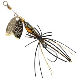 Spro Larva Mayfly trout spinner for spin fishing, micro spinner with single hook, 5 cm, 4 g, colour: brown trout