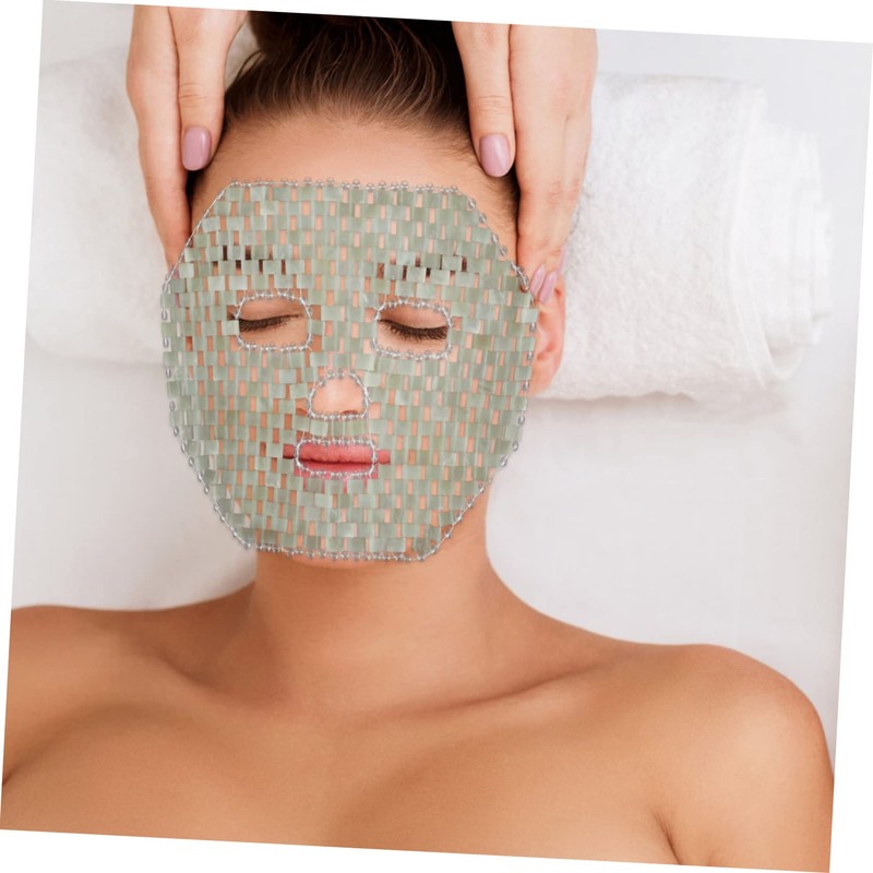 Outanaya Jade Cooling Mask for Face and Eyes Soothing Jade