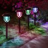 EXCMARK 10 Pack Solar Lights Outdoor Decorative, Solar Pathway Lights