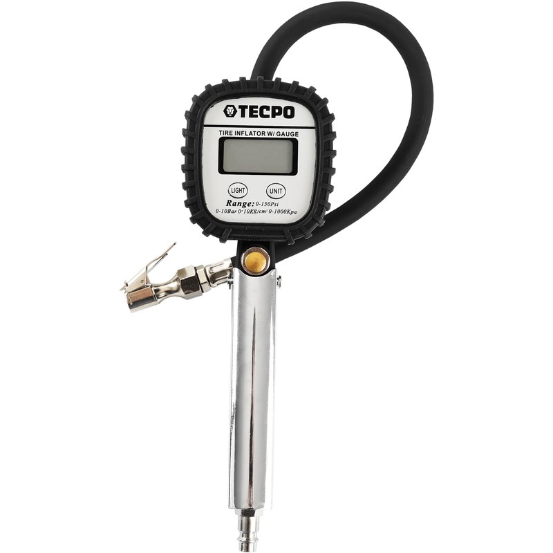 TECPO Digital Tyre Inflator 0-10 Bar Tyre Inflator Gun with