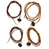 B&P Lamp® Brown Rayon Cord with Ribbed Plug Set ~10