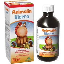 Naturex Animalin Hierro 240ml | Suplemento Líquido Infantil con Sabor Vainilla | Fortalece el Sistema Inmunológico y Niveles de Energía | Ideal para Niños y Adolescentes