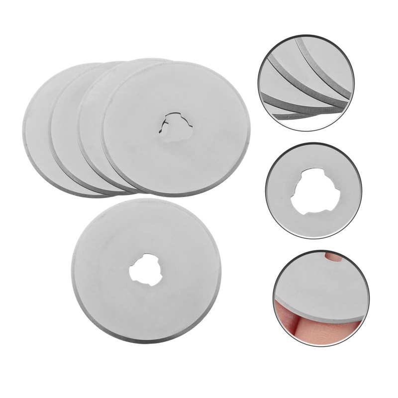 Hohopeti 5pcs Rotary Cutter Replacement Blades Sharp Rolling Blades for