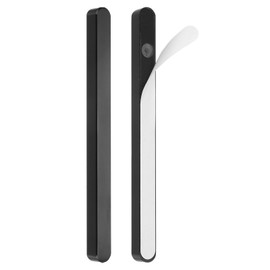 uxcell 7" Stick on Glass Shower Door Handles, 2pcs Aluminum Alloy Bar Shower Door Pull Handles, Sliding Door Knob, Self-Adhesive Fixing Barn Pocket Door Solid Handles Black