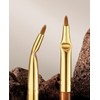 ROWNYEON CM177 Eyeliner Brush, Angled Design, Natural Bristles, Ultra Fine