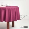 Plain Cotton Plum Tablecloth, 70" Round