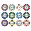 Milano Pure Clay 10 Gram Poker Chips Sample Set Pack - 12 Denominations - New