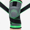 Strong Compression Knee Brace with Double Straps & Velcro Closure (1PC) Green 1PC/S