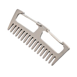 Ipetboom Lightweight Portable Comb Keychain Keychain Ring for Women Titanium Accessory