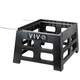 VIVO Black Plastic Beehive Stand for 10 Frame Langstroth Hives, Beekeeping Hive Support Rest with Frame Holder, BEE-HVST