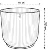 Elho Vibes Fold Round Mini 11cm Vasi per Piante -