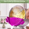 YEVIOR Clip on Strainer for Pots Pan Pasta Strainer, Silicone