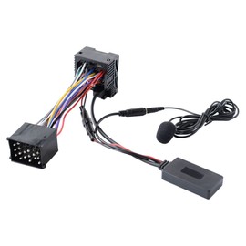 Riloer Bluetooth Audio AUX Adapter with Microphone 5.0 Bluetooth fit for BMVV 3 Series E46 320i, 320ci, 320cic, 323i, 325i, 328i, 330i & M3 (Coupe, Sedan, Convertible) 2002-2006