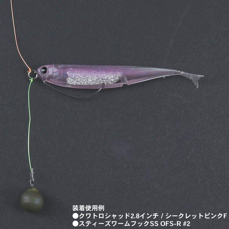 Daiwa #4/0 Wide Offset Steez SaqSas Worm Hook for Bass