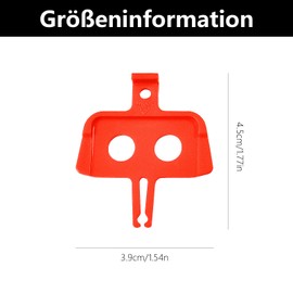 beejune Pack of 8 Bicycle Disc Brakes Spacers, Transport Safety Disc Brake, Disc Brake Bicycle Spacer, Bicycle Brake Spacer, for MTB Bicycle Accessories