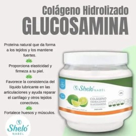 Colágeno Hidrolizado Glucosamina En Polvo Sheló Nabel Limón                                                                                           
