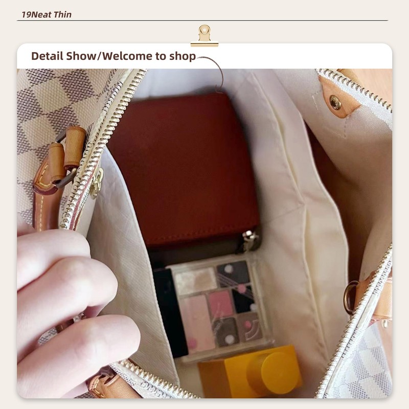 LV Speedy 25 Compatible Lightweight Purse Organiser, Waterproof Dupont Paper