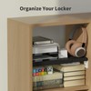 Booche Adjust-A-Shelf Locker Shelf, Extends to Fit Your Locker, Easy