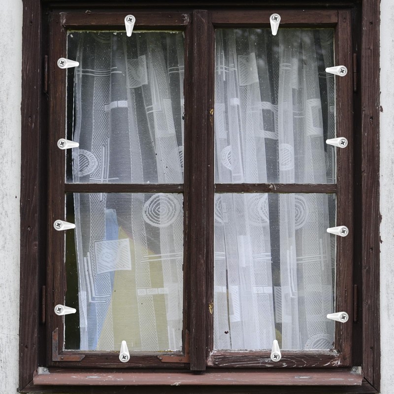 60pcs Window Screen Clips, White Storm Window Clips with 60