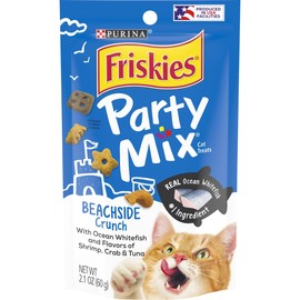 Friskies Cat Treat, Beachside Crunch Party Mix 2.1 oz 1 pack