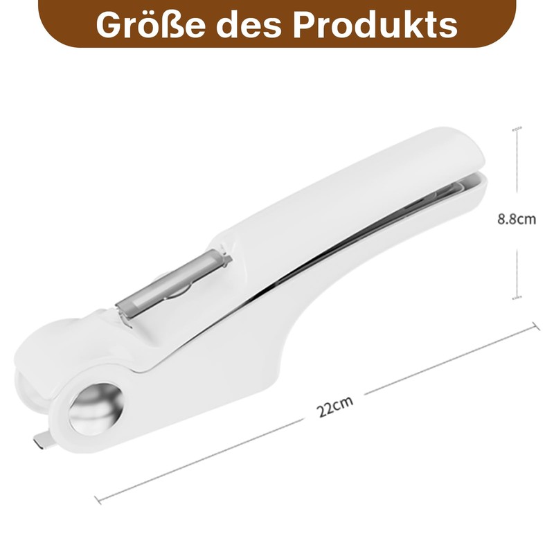 Trywise 4-in-1 garlic press, garlic peeler, garlic press with easy
