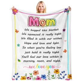 Gifts for Mom Mom Gifts Mom Birthday Gifts from Daughter Mothers Day Blanket Gifts for Mom Valentines Day Christmas Birthday Gifts for Mom from Daughter Son Best Mom Gifts Ideal Mom Blanket 50"X60"