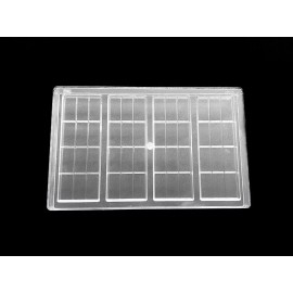 Bold Maker 48.2mL 12pc Plain Chocolate Bar Mold - Makes 4 Bars - 22886