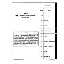 1979 GMC Truck Unit Repair Manual