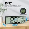 XREXS 14.5" Digital Wall Clock Battery Operated with Big Digits
