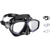 CRESSI Action Mask Black/Blue - Unisex Tauchmaske Reduziertem Volumen und