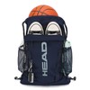 HEAD Waterproof Gym Sackpack for Sport with 2 Zipper Pockets,