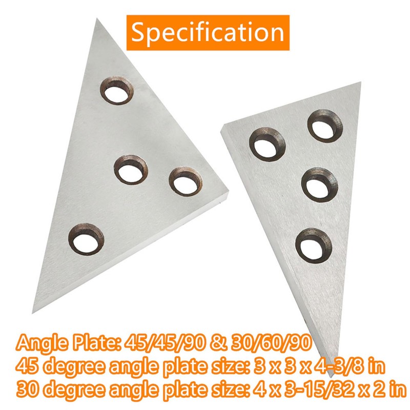 waltyotur Solid Angle Plate Set Industrial Tools 2 Pcs Triangle