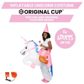 Inflatable Unicorn Costume | Funny Inflatable Costume | Premium Quality | Adult Size | Polyester | Comfortable | Resistant | Inflation System Included | Created by OriginalCup®