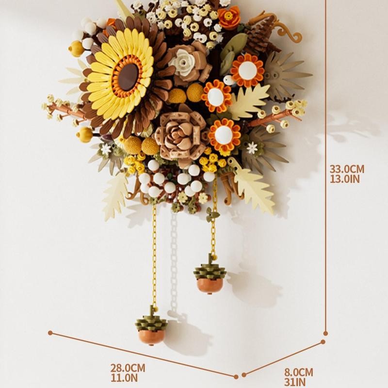 Flower Building Blocks (800pcs/set), Creative Flower Building Blocks, Home Decoration