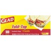 Glad Sandwich Bags, Fold Top, 180 bags