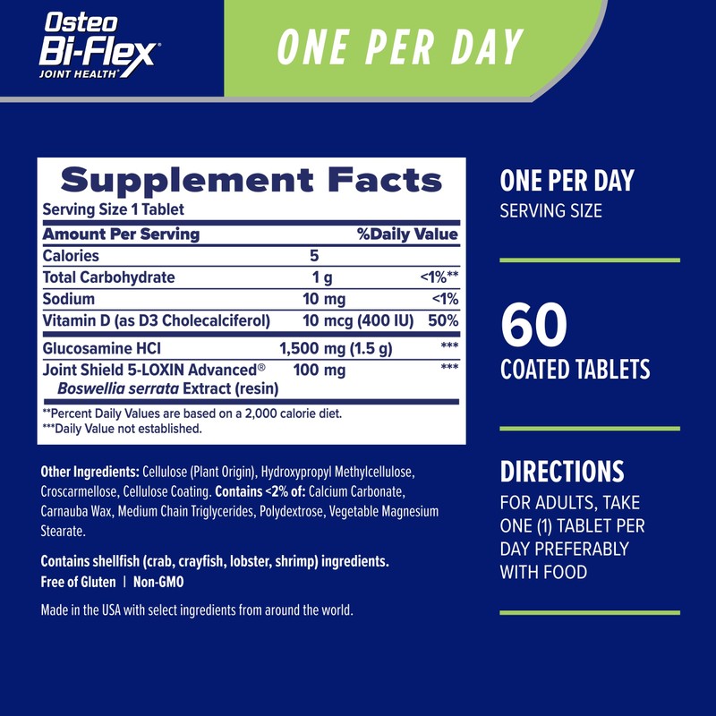 Osteo BiFlex One Per Day Glucosamine Joint Shield Dietary Supplement,