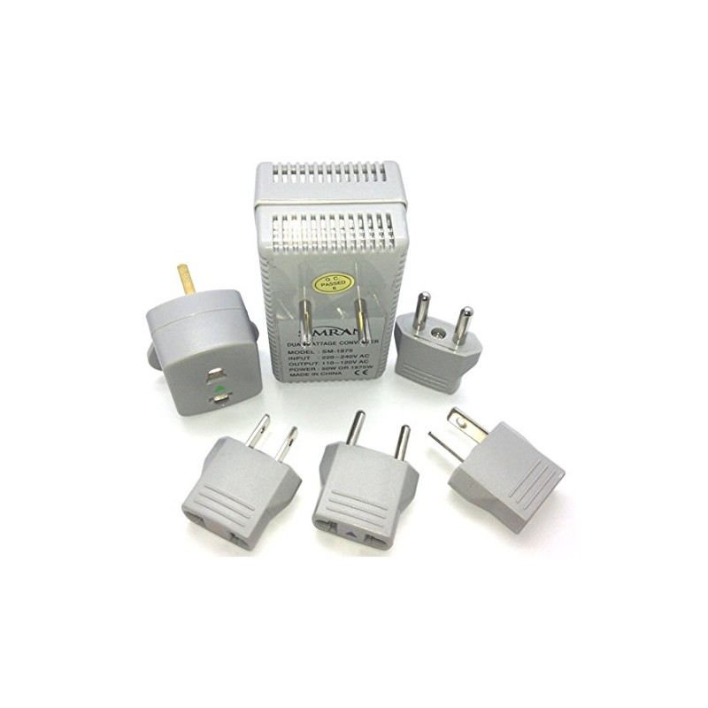 Simran International Worldwide Travel Voltage Converter/Adapter Kit with 5 Foreign