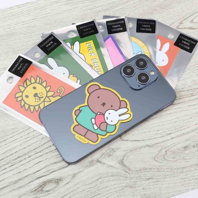 Miffy [Die Cut Sticker] Character Sticker/Pastel Flower Dick Bruna