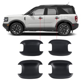 ITrims Door Handle Cover for Ford Bronco Sport CX430 4-Door 2021 2022 2023 Escape 2020-2023 Car Accessories Exterior Door Handles Bowl Cap Cover Protector Sticker 4PCS ABS Plastic (Matte Black)