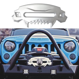 SXMA Universal Beast Front Bumper Aluminum 4x4 Hawse Fairlead Synthetic Winch for SUV Wrangler Rubicon Sahara Sport JK JKU Car Auto Accessories